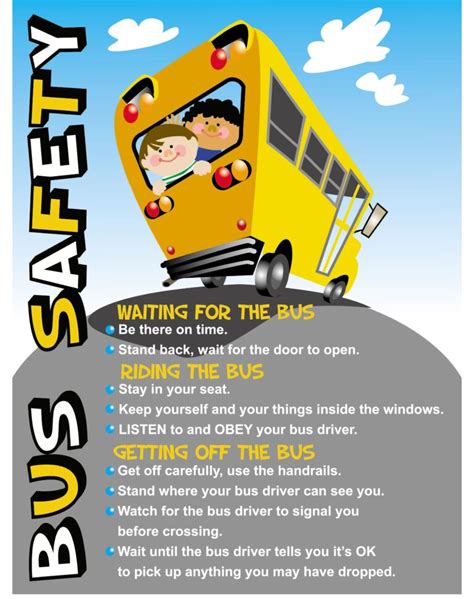 Free Bus Safety Printables